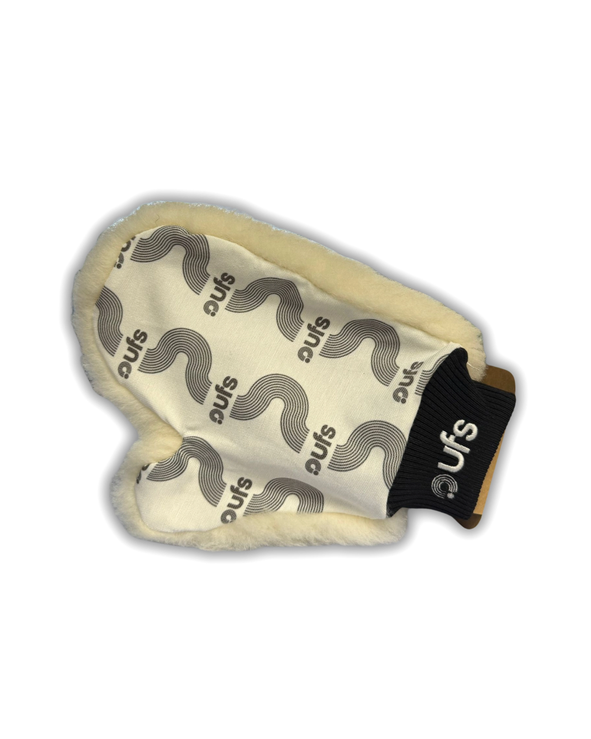 Ufs Yıkama Eldiveni Beyaz Kuzu Postu Tek Taraflı