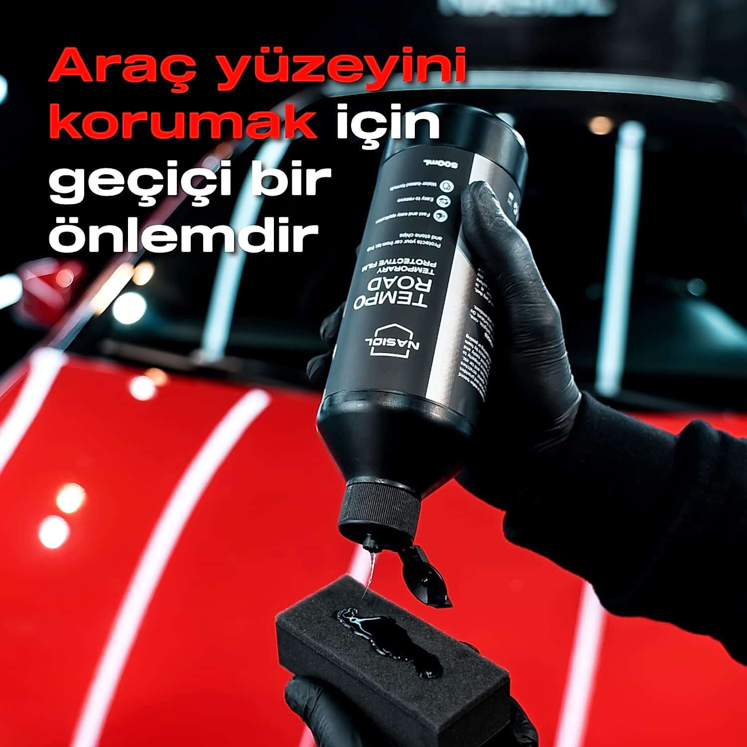Nasiol TempoRoad Geçici Araç ve Boya Koruyucu Film-500 mL-Boya Koruma Filmi, Leke Önleme, Detailing, Off-Road Araç Yüzeyi Koruyucu, Su Bazlı Leke Tutmaz Film