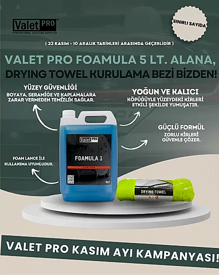 Valet Pro Foamula 1 Ph Nötr Yıkama Köpüğü 5lt.