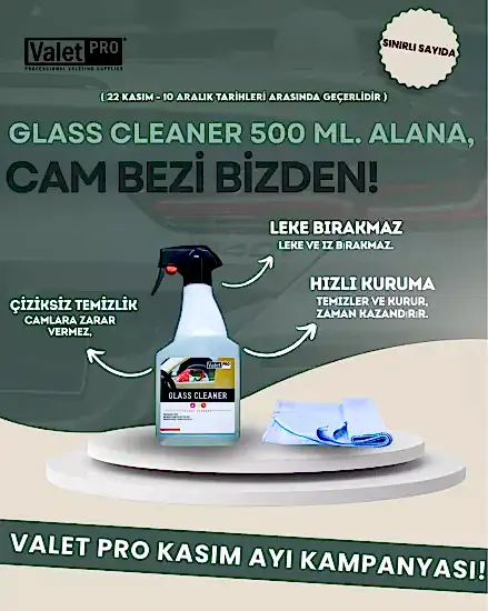 Valet Pro Cam Temizleme Glass Cleaner 500 ml.