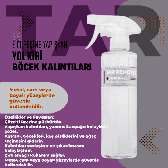 Fireball Tar Zift ve Yapışkan Sökücü 500ml.