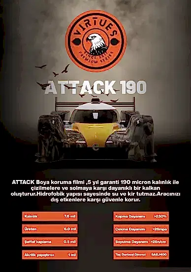 Virtues Attack Seri 190 Micron Tpu 152cmx15MT